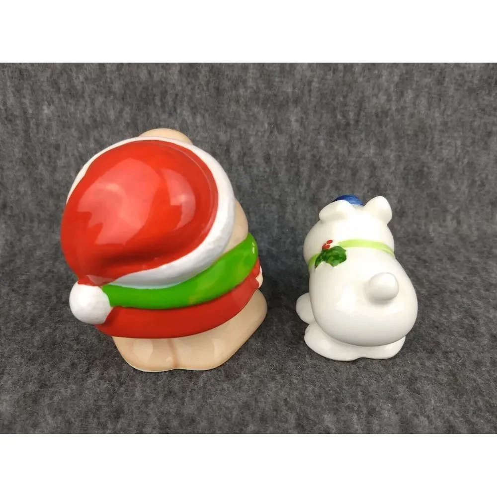 Ziggy & Fuzz Ceramic Salt & Pepper Shakers 1970s‎ Christmas Tom Wilson Japan VTG